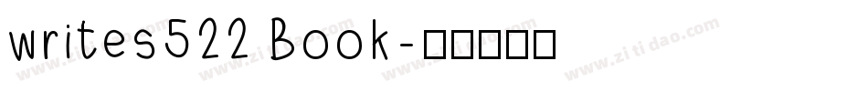 writes522 Book字体转换